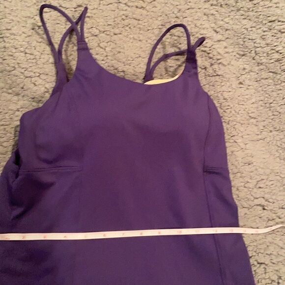Athleta Tankini Top Swimsuit Sz 32 C Purple - Picture 12 of 12